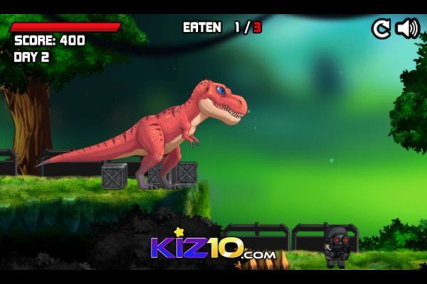 Angry Rex Online 🕹️ 🏃 | Free Arcade Action Browser Game - Image 2