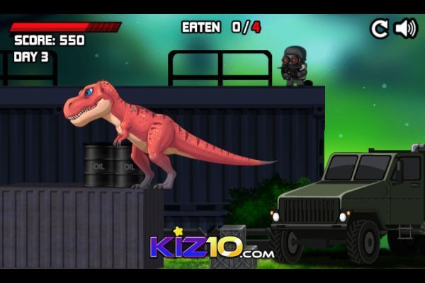 Angry Rex Online 🕹️ 🏃 | Arcade Action Kostenloses Browserspiel - Bild 3