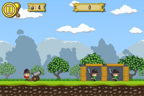 Cannons And Soldiers 🕹️ 🏃 | Free Arcade Action Browser Game - Image 3