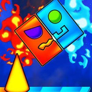 Jugar Fire And Water Geometry Dash  🕹️ 🏃