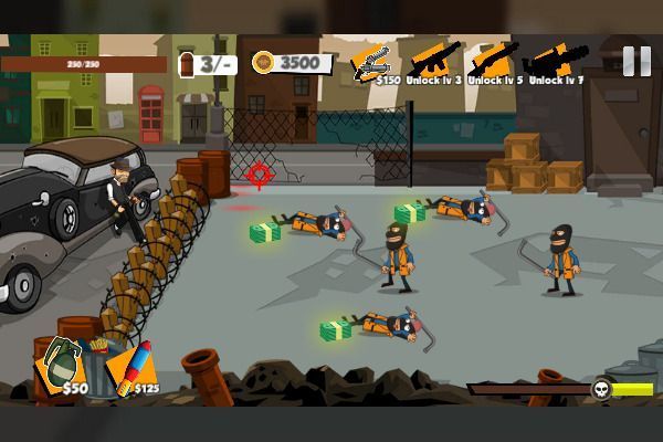 Gangster War 🕹️ 🏃 | Juego de navegador arcade de acción - Imagen 1
