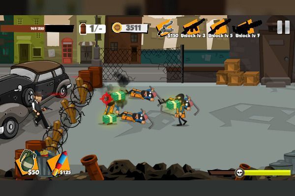 Gangster War 🕹️ 🏃 | Juego de navegador arcade de acción - Imagen 2