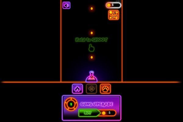 Neon Blaster 🕹️ 🏃 | Geschicklichkeit Action Kostenloses Browserspiel - Bild 1