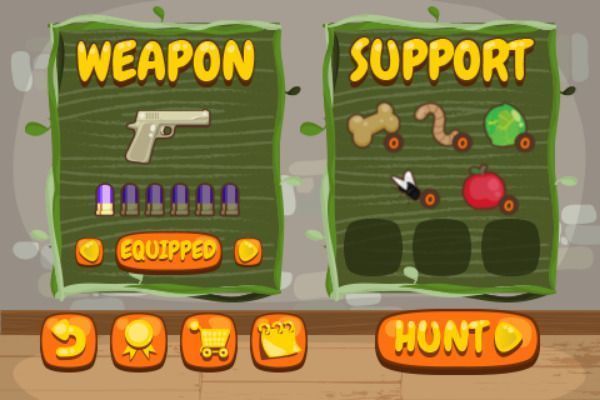 Rain Forest Hunter 🕹️ 🏃 | Action Geschicklichkeit Kostenloses Browserspiel - Bild 1