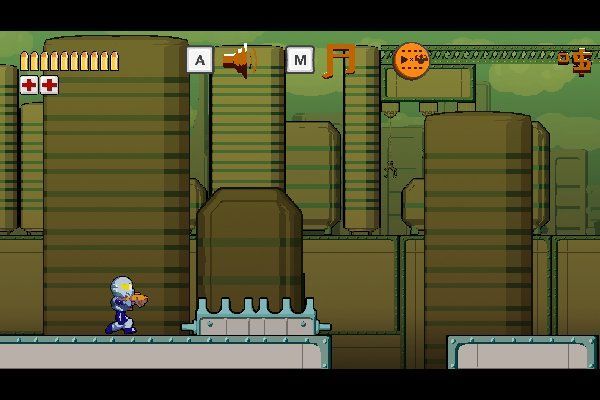 Run Gun Robots 🕹️ 🏃 | Geschicklichkeit Action Kostenloses Browserspiel - Bild 1