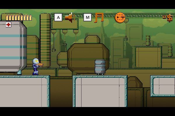 Run Gun Robots 🕹️ 🏃 | Geschicklichkeit Action Kostenloses Browserspiel - Bild 2