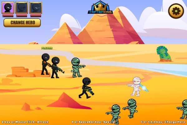 Stickman Team Force 2 🕹️ 🏃 | Jogo de navegador arcade de ação - Imagem 1