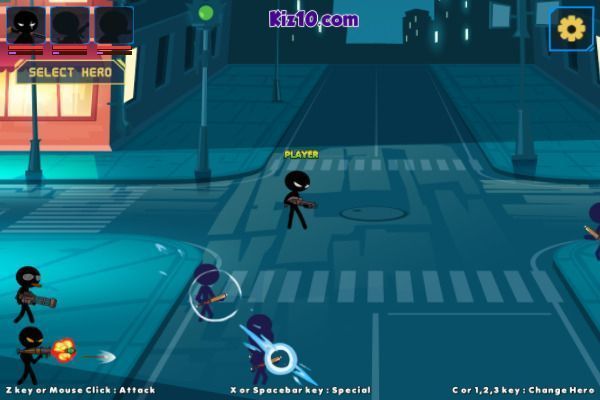 Stickman Team Force 🕹️ 🏃 | Arcade Action Kostenloses Browserspiel - Bild 1