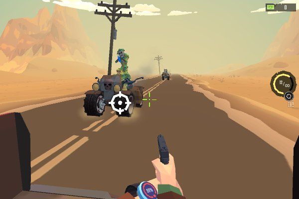 Zombie Road Shooter with Destruction 🕹️ 🏃 | Jogo de navegador arcade de ação - Imagem 1