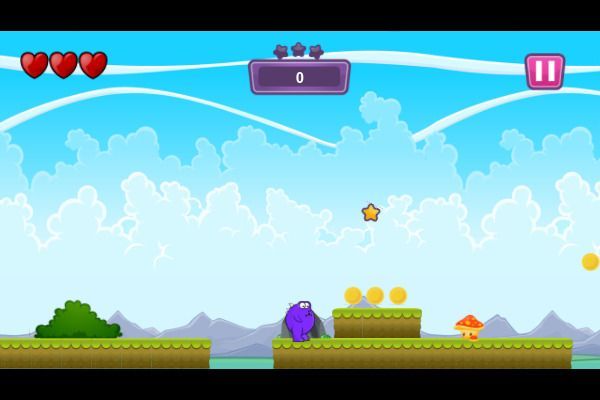 Purple Monster Adventure 🕹️ 🗡️ | Free Adventure Arcade Browser Game - Image 1
