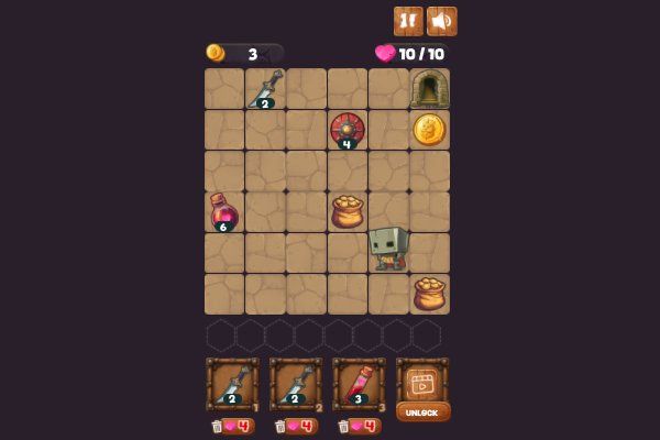 Squarehead Hero 🕹️ 🗡️ | Jogo de navegador de aventura de estratégia - Imagem 3