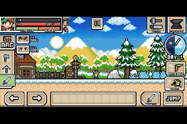 Ultra Pixel Survive Winter Coming 🕹️ 🗡️ | Jeu de navigateur d'aventure d'arcade - Image 1