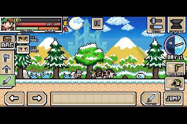 Ultra Pixel Survive Winter Coming 🕹️ 🗡️ | Jeu de navigateur d'aventure d'arcade - Image 3