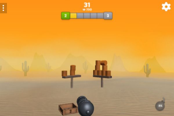 Cannon Balls 3D 🕹️ 👾 | Free Skill Arcade Browser Game - Image 1
