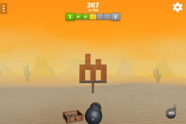 Cannon Balls 3D 🕹️ 👾 | Geschicklichkeit Arcade Kostenloses Browserspiel - Bild 3