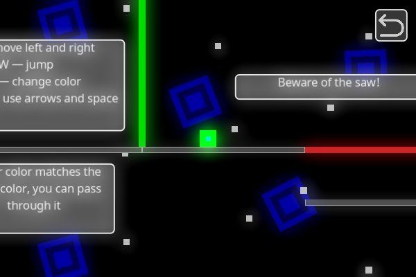 Chroma Trek 🕹️ 👾 | Juego de navegador arcade de habilidad - Imagen 1