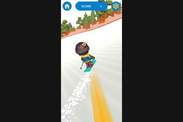 Downhill Chill 🕹️ 👾 | Free Skill Arcade Browser Game - Image 3