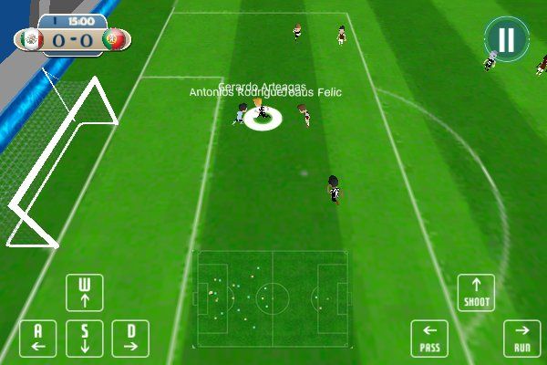 Football Soccer 🕹️ 👾 | Jeu de navigateur d'arcade d'adresse - Image 2
