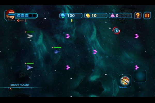 Galaxy Fleet Time Travel 🕹️ 👾 | Arcade Action Kostenloses Browserspiel - Bild 1