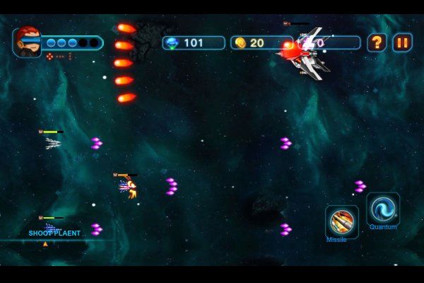 Galaxy Fleet Time Travel 🕹️ 👾 | Free Arcade Action Browser Game - Image 2