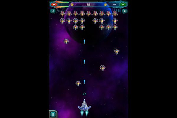 Galaxy Warriors 🕹️ 👾 | Arcade Action Kostenloses Browserspiel - Bild 2