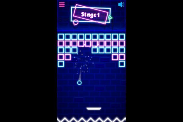 Neon Bricks 🕹️ 👾 | Juego de navegador de habilidad arcade - Imagen 1