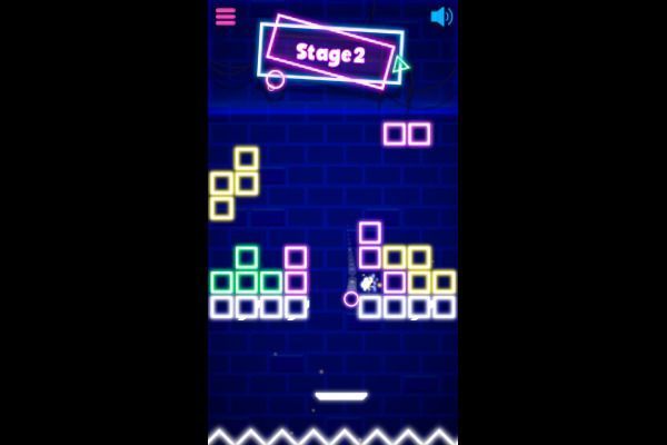 Neon Bricks 🕹️ 👾 | Jogo de navegador de habilidade arcade - Imagem 3