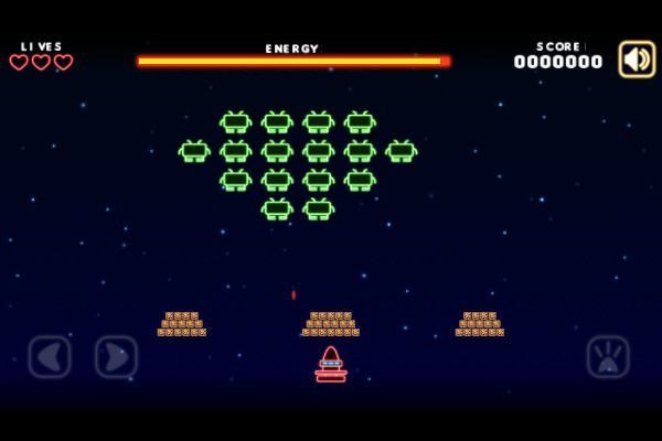 Neon Invaders 🕹️ 👾 | Geschicklichkeit Arcade Kostenloses Browserspiel - Bild 1