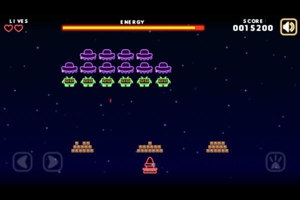 Neon Invaders 🕹️ 👾 | Gioco per browser di abilità arcade - Immagine 3