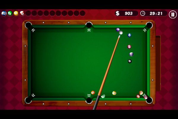 Pro Billiards 🕹️ 👾 | Geschicklichkeit Arcade Kostenloses Browserspiel - Bild 2