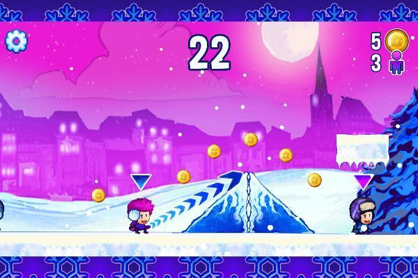 Snowball Champions 🕹️ 👾 | Geschicklichkeit Arcade Kostenloses Browserspiel - Bild 2