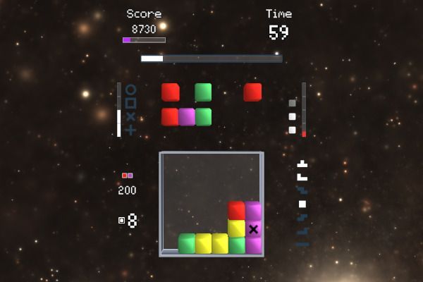 Star Cubes EVO 🕹️ 👾 | Free Puzzle Arcade Browser Game - Image 1