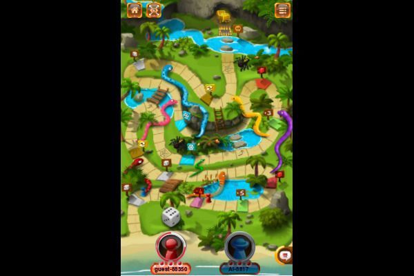 Adventurous Snake And Ladders 🕹️ 🎲 | Free Casual Board Browser Game - Image 1