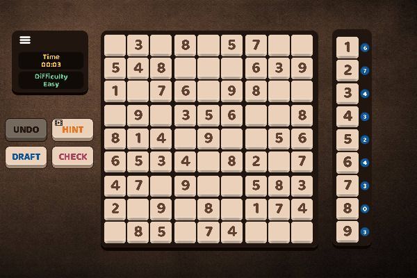 Amazing Sudoku 🕹️ 🎲 | Puzzle Brettspiel Kostenloses Browserspiel - Bild 1