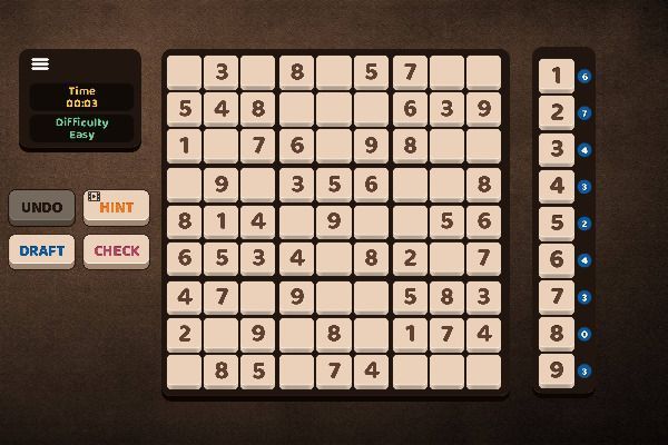 Amazing Sudoku 🕹️ 🎲 | Free Puzzle Board Browser Game - Image 1