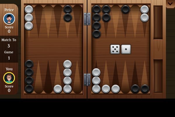 Backgammon Classic 🕹️ 🎲 | Brettspiel Geschicklichkeit Kostenloses Browserspiel - Bild 2