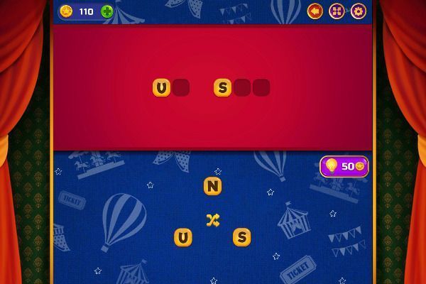 Circus Words 🕹️ 🎲 | Free Puzzle Board Browser Game - Image 2