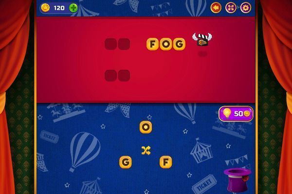 Circus Words 🕹️ 🎲 | Gioco per browser rompicapo da tavolo - Immagine 3