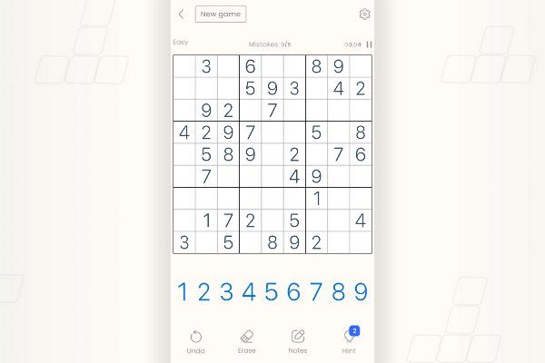 Classic Sudoku Puzzle 🕹️ 🎲 | Free Puzzle Board Browser Game - Image 1