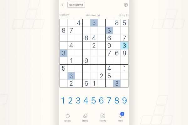 Classic Sudoku Puzzle 🕹️ 🎲 | Puzzle Brettspiel Kostenloses Browserspiel - Bild 2