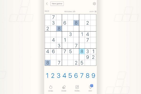 Classic Sudoku Puzzle 🕹️ 🎲 | Puzzle Brettspiel Kostenloses Browserspiel - Bild 3