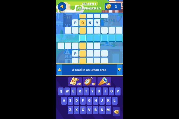 Crossword Island 🕹️ 🎲 | Free Puzzle Board Browser Game - Image 2