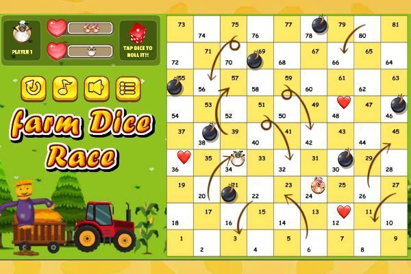 Farm Dice Race 🕹️ 🎲 | Casual Brettspiel Kostenloses Browserspiel - Bild 3