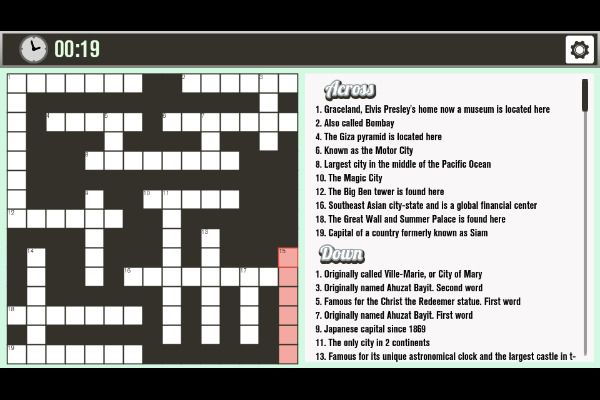 Holiday Crossword 🕹️ 🎲 | Jogo de navegador de tabuleiro de quebra-cabeças - Imagem 1