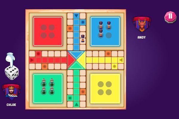 Ludo Kingdom Online 🕹️ 🎲 | Juego de navegador casual de mesa - Imagen 1