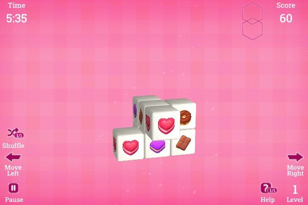 Mahjong 3D Candy 🕹️ 🎲 | Puzzle Brettspiel Kostenloses Browserspiel - Bild 2