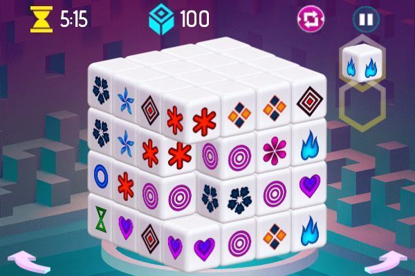 Mahjong 3D 🕹️ 🎲 | Free Puzzle Board Browser Game - Image 1