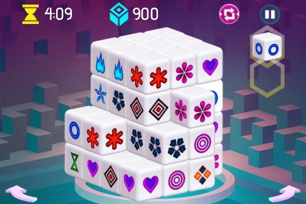 Mahjong 3D 🕹️ 🎲 | Jeu de navigateur de puzzle de société - Image 3