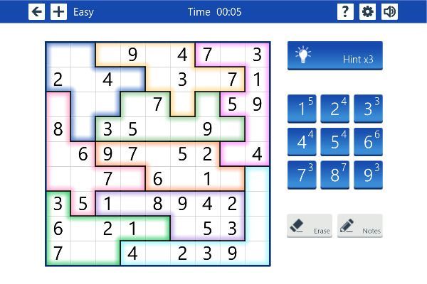 Microsoft Sudoku 🕹️ 🎲 | Logik Brettspiel Kostenloses Browserspiel - Bild 3