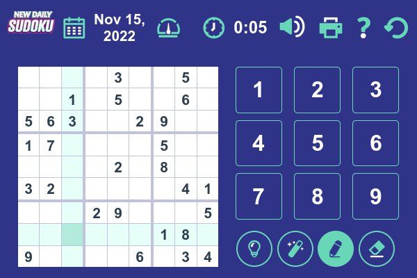 New Daily Sudoku 🕹️ 🎲 | Brettspiel Logik Kostenloses Browserspiel - Bild 2